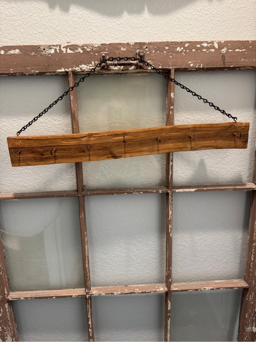 Rustic Wooden Live edge Wall Hook Rack